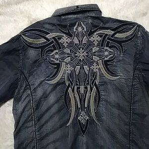 Embroidered Button down shirt